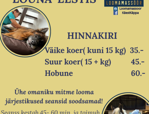 Loomamassaaž Lõuna-Eestis